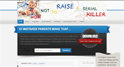 Desktop Screenshot of hownottoraiseaserialkiller.com